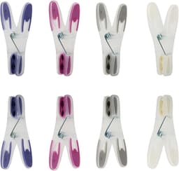 Wasknijpers - Kledingklemmen - Kleding Drogen - Zachte Grip - 7 Stuks - Geassorteerd — thumbnail 1