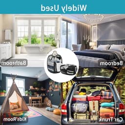Duurzame Vouwbare Wasmanden van Mesh met Handige Pocket - Grote Wasmand voor Badkamer, Studentenhuis en Reizen — thumbnail 4