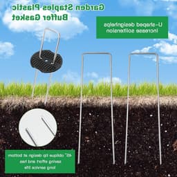 Set van 50 Grondankers met Extra Sterke Pegs, Gegalvaniseerde Grondankers en Bodemdoek voor Tuin en Landschap — thumbnail 4