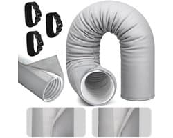 Luchtconditioner Afvoerslang Isolatie Cover met 3 Bevestigingsbanden voor Drenage Hoses van 12.5 cm en 15 cm