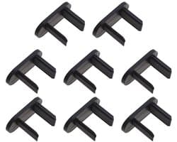 ONF3 - 8-delige set clips - Vervanging - Zwart - Achterste bagagerek clips - Perfecte pasvorm voor Ford Fiesta MK8 - Duurzaam kunststof