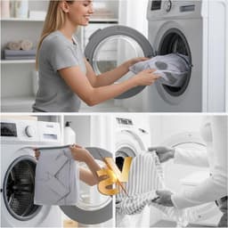 Set van 4 Kleine Mesh Waszakken voor Delicate Was - Duurzame Waszakken voor Ondergoed, Sokken en Babykleding - Ideaal voor de Wasmachine en Reizen, 30x20cm — thumbnail 4