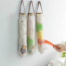 BFYDOAA 3 Stuks Ui Opbergzakken Opknoping Groenten Netje Herbruikbare Produceren Zakken voor Fruit Knoflook Vuilniszakken Organizer — thumbnail 2
