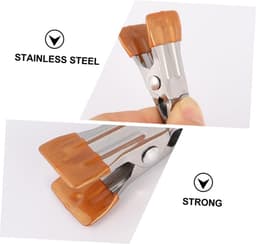 Wasknijpers set - Kledingklemmen - Kleding drogen - Antislip roestvrij staal - 20 stuks - Goud — thumbnail 2