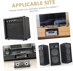 Antivibratie Voetjes - Speaker Pads - Geluid Verbeteren - Schokabsorberend Ontwerp - 4 stuks - Zwart — thumbnail 4