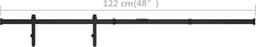 vidaXL - Ophangset - voor - minischuifdeur - 122 - cm - koolstofstaal — thumbnail 2