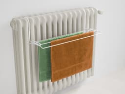 Tomado - Droogrek Iseo - 2 meter drooglengte - 58x17cm - Wit - Radiator - Balkon - Camping - Inklapbaar - Breedte aan te passen — thumbnail 2