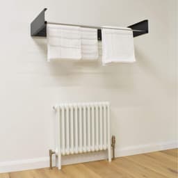 JGS® - Innovatieve Wanddroger, Ruimtebesparende Balkon Droogrek voor Binnen en Buiten, Opvouwbare Waslijn (71 cm, 2 x Antraciet)- — thumbnail 3