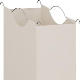 wasmand met 3 vakken - opklapbare plank - 84,5 x 78,5 x 40 cm - bamboe — thumbnail 5