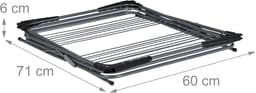 wasrek inklapbaar - 138x63,5x50 cm - houders voor kledinghangers - staand — thumbnail 4