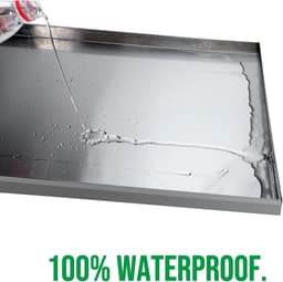 Airco Lekbak - Opvangbak - Waterlekkage Voorkomen - Roestvrijstaal 0.8mm - 40x60x4cm — thumbnail 3