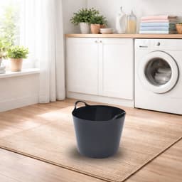 Whitefurze Flexibele emmer - 26 liter - Kunststof - Zwart - 38 x 41 x 35 cm — thumbnail 2