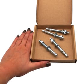 Wigankers M8 x 80 mm (4 stuks) Verzinkt - Solide Metsel- en Betonankers — thumbnail 4