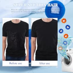 Haarverwijderaar voor Wasmachine - Pluisvanger voor Hondenharen en Kattenvacht - Set van 5 in Blauw — thumbnail 3