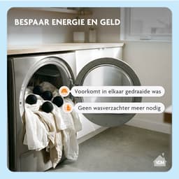 LaundrySpecialist Drogerballen Zwart - Set van 6 stuks XL - Herbruikbaar - Duurzaam drogen van de was - Wasdrogerballen - Droogballen - Wasbollen - Duurzaam wol - Wasdrogerballen - Energiebesparend — thumbnail 3