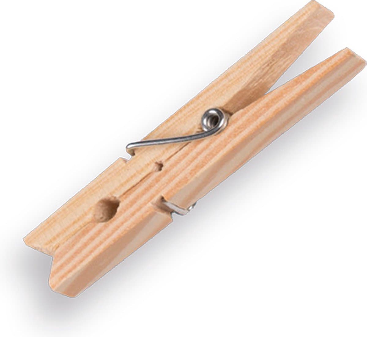 Wasknijpers van Hout - 48 stuks — afbeelding 1