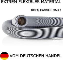 Afvoerslang 22mm gebogen - 19mm recht - 05 bar - 60 graden - 25 m - voor Miele Siemens Bosch - wasmachine vaatwasser — thumbnail 4