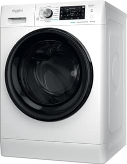 Whirlpool FFWDD1076258B - Was-droogcombinatie - Voorbelading - Vrijstaand - Wit - Links - Zwart - Knoppen - Draaiknop — thumbnail 1