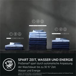 AEG Series 8000 LWR8WI7680, Voorlader, Ingebouwd, Wit, Links, Zwart, Knoppen, Draaiknop — thumbnail 4