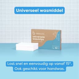 Brauzz Wasstrips Sea Breeze - Wasmiddeldoekjes voor Witte, Gekleurde en Zwarte Was - Wasmiddel Strips - Wasmiddel Vellen - Laundry Strips (32 wasbeurten) — thumbnail 3