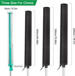 Rotary Drying Rack Cover - 165cm - 420D Waterproof Fabric - Internal Silver Coating - Anti-UV Protective Cover for Rotating Clothesline - Small Umbrella Cover — thumbnail 5