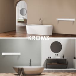 KROMS Full Color Wit 120cm Wanddroogrek - 8,4m Drooglengte - Incl. Boormal - Droogrek Inklapbaar - Wasrek Hangend - Uitklapbaar - Muur - Ophangbaar — thumbnail 3