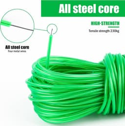 Allecto Plus - Waslijn 10 Meter Lang Stalen Kern Waterdicht & Robuust - Voor Outdoor en Camping — thumbnail 2