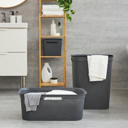 Rotho Brisen - Wasmand met Deksel - 50L - Antraciet — thumbnail 3