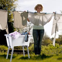 Unyqoos® Inklapbare plastic wasmand met automatische standaard en moderne uitstraling — thumbnail 4