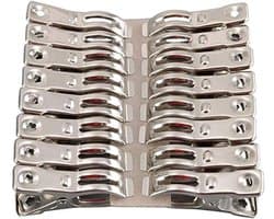 Kleding Pins 32 Stks Metalen Strandstoel Handdoek Clips - Heavy Duty RVS Wasknijper voor Strandhanddoeken