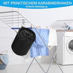 Waterdichte Wasknijperzak met Haak - Robuust Oxford met Trekkoordsluiting voor Binnen en Buiten — thumbnail 3