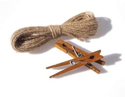 LWR CRAFTS Houten Grote Wasknijpers 3-5/16" 8,4cm 30 Stuks Per Pack (Jacobeen) — thumbnail 3