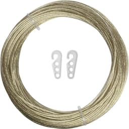 Dubbele Waslijn 30 Meter - Sterk Staalkabel met Kunststof Coating voor Buiten en Binnen — thumbnail 1