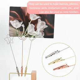 Set van 5 Metalen Clips voor Foto's, Notities en Tafeldecoratie — thumbnail 3