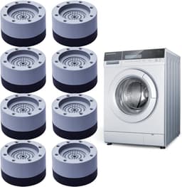 8 Stuks Anti-Vibratie Wasmachine Voeten - Trillingsdempers en Antislip Onderzetters — thumbnail 1