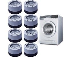 8 Stuks Anti-Vibratie Wasmachine Voeten - Trillingsdempers en Antislip Onderzetters
