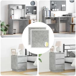 vidaXL - Zelfklevende - schroefcover - 2 - st - Beton - Grijs - Ø - 20 - x - 0,5 - mm — thumbnail 4