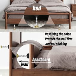 4-Pack Bedframe Anti-Shake Gereedschap - Verstelbare Stoppers voor Stabiele Bedden en Meubels — thumbnail 3