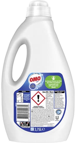OMO – Vloeibaar Wasmiddel – Wit XXL – 75 Wasbeurten - Bulkverpakking - 3 stuks — thumbnail 4