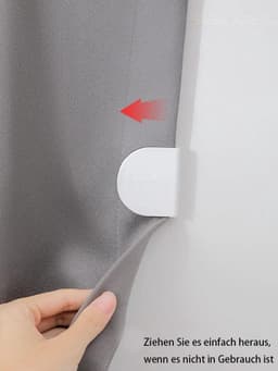 Allecto Plus - 6 stuks zelfklevende clips voor douchegordijn | Protect Stop clips | spatbescherming en winddicht | Badkameraccessoires — thumbnail 4
