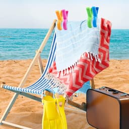 12 stuks - Wasknijpers - Kleding- en beddengoedklemmen - Multifunctionele wasknijpers - Geel, blauw, roze en groen - Ideaal voor het ophangen van dekens, lakens en kleding - Sterke grip en windbestendigheid, perfect voor buitengebruik — thumbnail 4