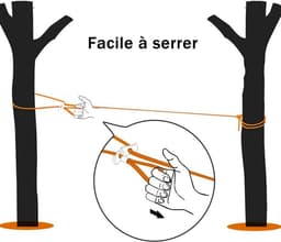 15 meter lange, verdikte waslijn, geschikt voor tuin en buitengebruik, gemakkelijk op te spannen, rood. — thumbnail 3