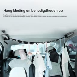 Autokledinghanger, multifunctionele reiswaslijn, reiswaslijn, herbruikbare reiswaslijn, kledingdrooglijn, reiskledinghanger, reiswaslijn — thumbnail 3