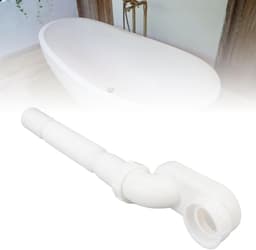 Allecto Premium - Afvoerslang en Afvoerset voor Badkuip en Douche - Flexibele Aansluitingen - 1 1/2 P Sifon - Geschikt voor Vrijstaande Badkuip - Hoogwaardige Kwaliteit — thumbnail 4