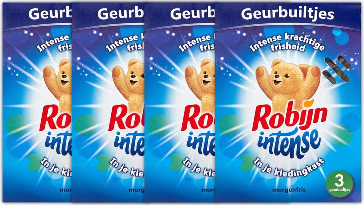Robijn Geurbuiltjes - Intense Morgenfris - 4 x 3 Stuks — afbeelding 1