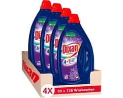 Dixan - Gel Fresh Lavender - 32WL x4 - Wasmiddel - Voordeelverpakking - Gekleurde was