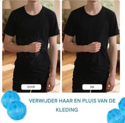 Maxenza Wasballen voor wasmachine - 12 stuks - Anti-pluis - Wasbollen - Anti haar - Ook geschikt voor dierenharen — thumbnail 5