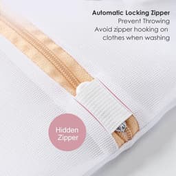 Waszak set voor wasmachine - Beschermt delicate kleding - 2 stuks, wasnet, laundry bag, ondergoed waszak — thumbnail 5