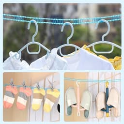 3-Pack Nylon Waslijn Set voor Camping en Reizen - Ideaal voor Indoor en Outdoor Gebruik — thumbnail 5