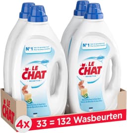 Le Chat Gel Sensitive - Vloeibaar Wasmiddel - Geschikt Voor Alle Was - Frisse Geur - Marseille Zeep - Voordeelverpakking - 4 x 33 Wasbeurten — thumbnail 1